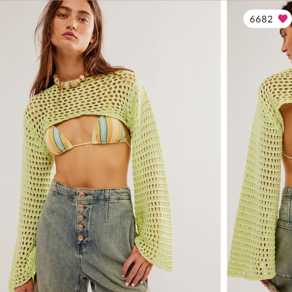 Free people Hayley crochet bolero
